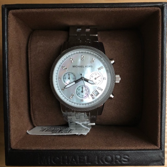 MK Ritz Mother of Pearl Chronograph Watch MK5020 - Picture 2 of 7